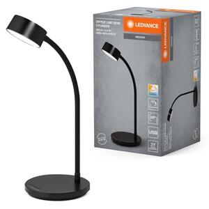 Ledvance - LED димируема сензорна настолна лампа OFFICE LED/4,8W/5V 3000-6500K черна