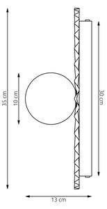 Стенно осветително тяло UMBRA 1xG9/8W/230V черно