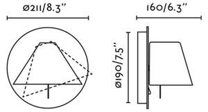 FARO 62356 - Стенно точково осветително тяло NOON 1xE27/15W/230V зелено