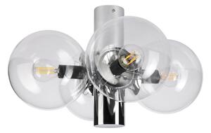 Плафон SFERIO 4xE14/5W/230V лъскав хром/прозрачен