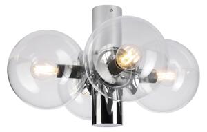Плафон SFERIO 4xE14/5W/230V лъскав хром/прозрачен