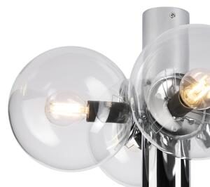 Плафон SFERIO 4xE14/5W/230V лъскав хром/прозрачен
