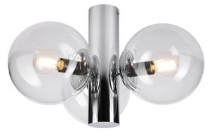 Таванно осветително тяло SFERIO 3xE14/5W/230V, блестящ хром/прозрачно