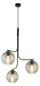 LED полилей на кабел CESAR 3xE27/15W/230V черен/димно сив