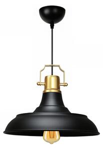 Черно висящо осветително тяло с метален абажур ø 25 cm Tarsus – Opviq lights