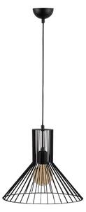 Черно висящо осветително тяло с метален абажур ø 38 cm Fellini – Opviq lights