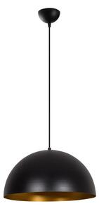 Черно висящо осветително тяло с метален абажур ø 40 cm Coppa – Opviq lights