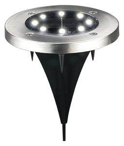 LED соларна лампа SOLLY LED/1,2V 6500K Ø 11,5 см 300 mAh IP44 хромиран