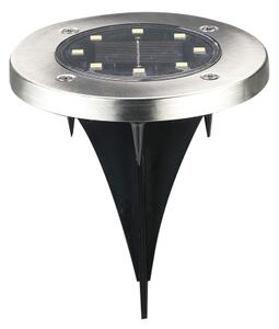 LED соларна лампа SOLLY LED/1,2V 6500K Ø 11,5 см 300 mAh IP44 хромиран