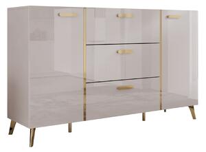 Скрин Comfivo Teslomo 109, Кашмир, Златно, Кашмир гланц, 92x154x38cm