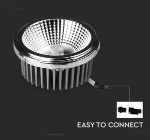 LED Спот за вграждане LED/20W/230V 4000K Ø 11 см лъскав хром