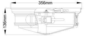 Hinkley HK-HADLEY-F-OZ-За баня таванно осветително тяло HADLEY 3xE27/40W/230V IP44 бронзово