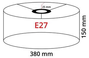 Eglo 32474 - Универсален абажур TUNJA E27, диаметър 38 cm, кафяв