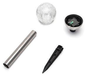 Aigostar - LED соларна лампа LED/0,006W/1,2V 37,8cm хром 2700K IP44