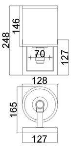 Feiss FE-PROSPECT-PARK1 - Аплик PROSPECT PARK 1xE27/60W/230V хром