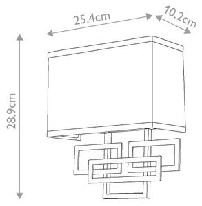 Hinkley HK-LANZA2 - Стенно осветително тяло LANZA 2xE14/40W/230V бронзово