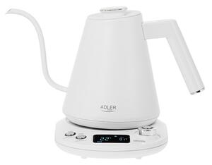 Електрическа кана Adler AD 1349W, 1100W, 1 л, 40-100 C, Поддържане на топлината, LED дисплей, Бял