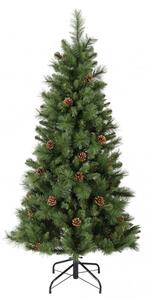 Изкуствена елха с шишарки Everlands Norwich Pine, 150 см, 446 клони, Метална стойка, Зелен