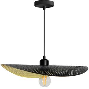 Плафон APP1469-1CP BLACK/GOLD