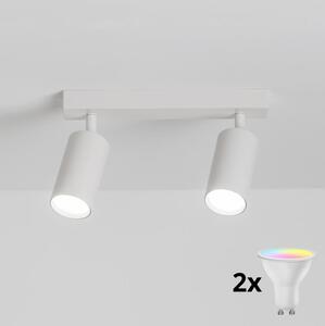 Brilagi - LED RGBW димируемо точково осветително тяло SELE 2xGU10/4,8W/230V бяло