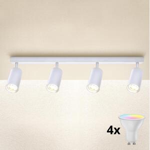 Brilagi - LED RGBW димируемо точково осветително тяло SELE 4xGU10/4,8W/230V бяло