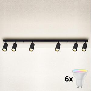 Brilagi - LED димируемо точково осветително тяло SELE 6xGU10/6,5W/230V черно