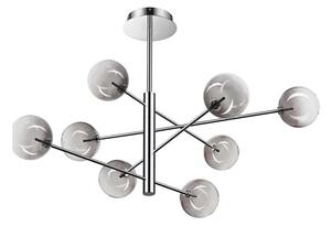 Ideal Lux - LED Полилей EQUINOXE 8xG4/2W/230V Ø 128 см хром/опушен
