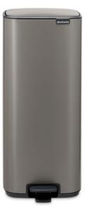 Кош за боклук Brabantia Bo Pedal 1010129, 30 л, Леко затваряне, Противоплъзгаща основа, Сив