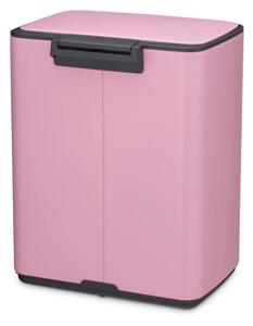 Кош за боклук Brabantia Bo Pedal 1010446, 12 л, Леко затваряне, Противоплъзгаща основа, Розов