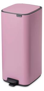 Кош за боклук Brabantia Bo Pedal 1010447, 30 л, Леко затваряне, Противоплъзгаща основа, Розов
