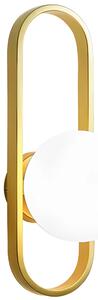 Аплик APP1756-1W BRUSH GOLD WHITE