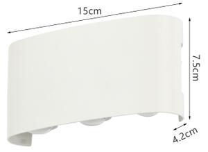 Brilagi - LED външно стенно осветително тяло FLAREBOX LED/6W/230V бяло IP65