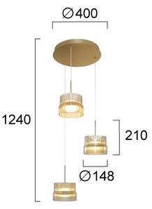 LED полилей на кабел LUXE LED/34W/230V месинг
