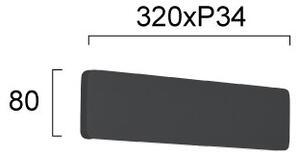 LED стенен аплик KELDA LED/12W/230V 3000K/4000K черен