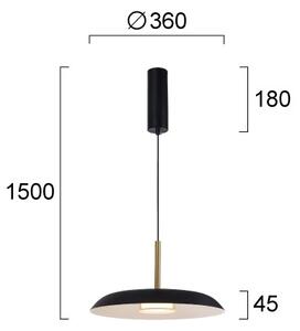 LED полилей на кабел NUDO LED/11W/230V 3000/4000/6000K черен