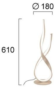 LED настолна лампа RIBBON LED/21W/230V бежова