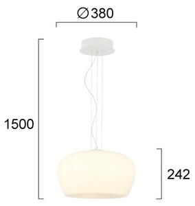 LED полилей на кабел NADIA LED/20W/230V бял