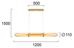 LED полилей на кабел ELIANA LED/34W/230V златен