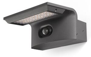 FARO 74456 - LED соларно стенно осветително тяло със сензор LUMA LED/5W/3,7/230V IP65 антрацит