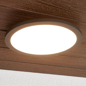 Lucande LED външно осветление за таван Malena, детектор движение, IP65, Черен, Алуминий, Модерен