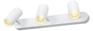 SLV LED таванни прожектори Noblo, 3000 K, бели, дължина 40 cm, Затъмняване, Бял, Дневна/трапезария, Алуминий, Модерен