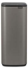 Кош за боклук Brabantia Bo Touch 1010130, 30 л, Плавно и безшумно отваряне, Голям отвор, Сив
