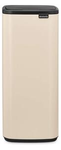 Кош за боклук Brabantia Bo Touch 1010125, 30 л, Плавно и безшумно отваряне, Голям отвор, Бежов