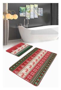 Кадифени килими за баня в комплект 2 бр. 60x100 cm Merry Christmas – Mila Home
