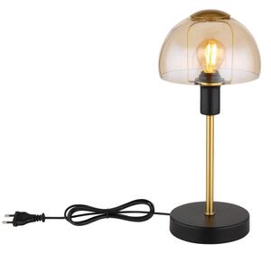 Globo 21914A - Настолна лампа KOKKINI 1xE14/25W/230V черен/златист