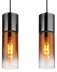 Globo 21000-4HG - Пендел ANNIKA 4xE27/25W/230V черен/меден