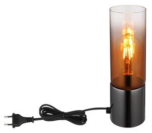 Globo 21000TG - Настолна лампа ANNIKA 1xE27/25W/230V Ø 9 см черен/меден