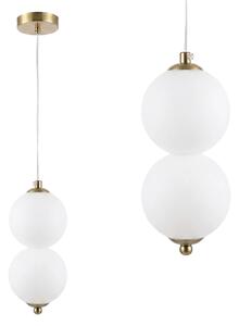LED висящ полилей LHJ117-2CP четкано злато