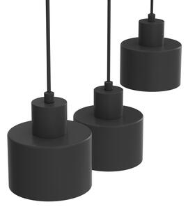 Полилей на кабел PARKLA 3xE27/15W/230V черен