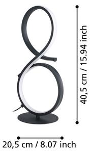 Eglo 901269 - LED Настолна лампа SERPINS LED/11,4W/230V 3000K черен